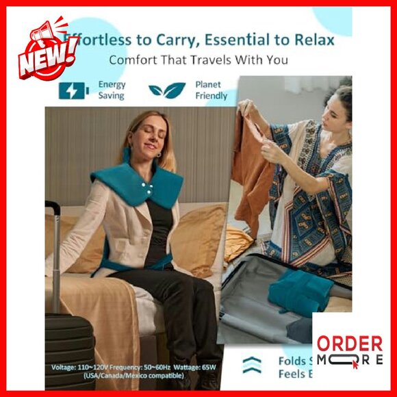 Extra Large Heating Pad for Neck Shoulder Back Pain Relief Full Body Wrap - Picture 6 of 8
